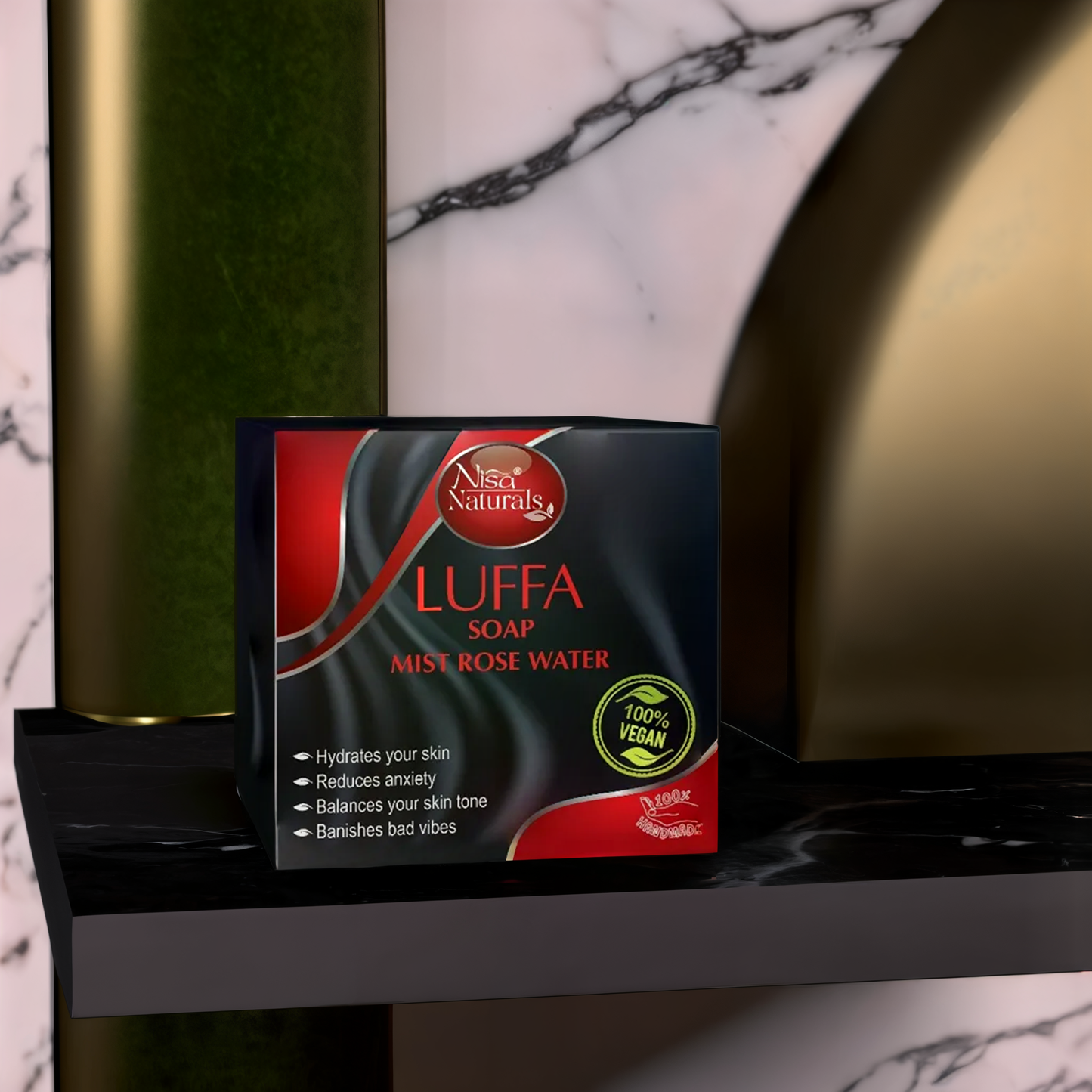 Mist Rose Water Luffa Soap