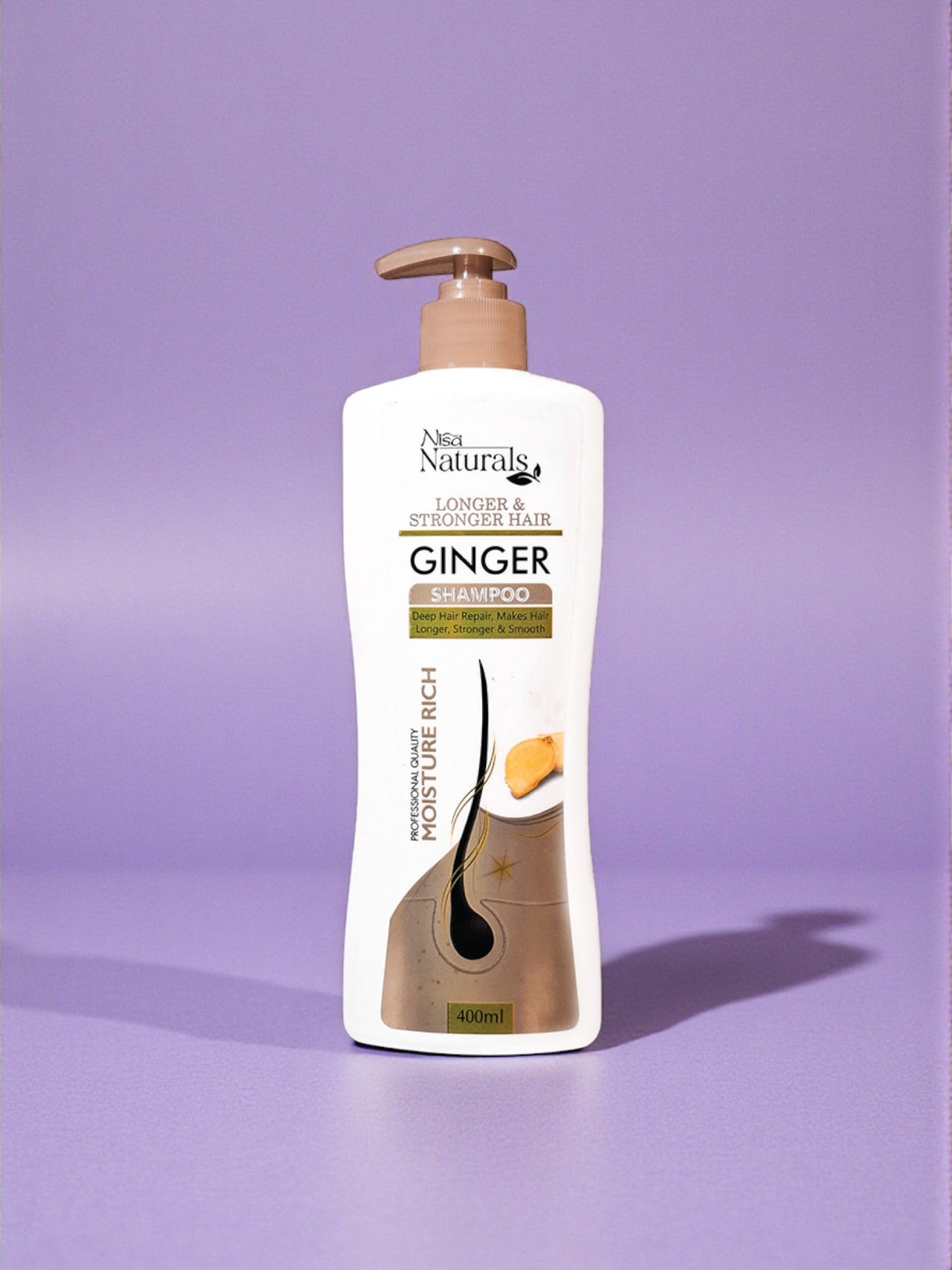 Ginger Longer & Stronger Hair Shampoo 400ml
