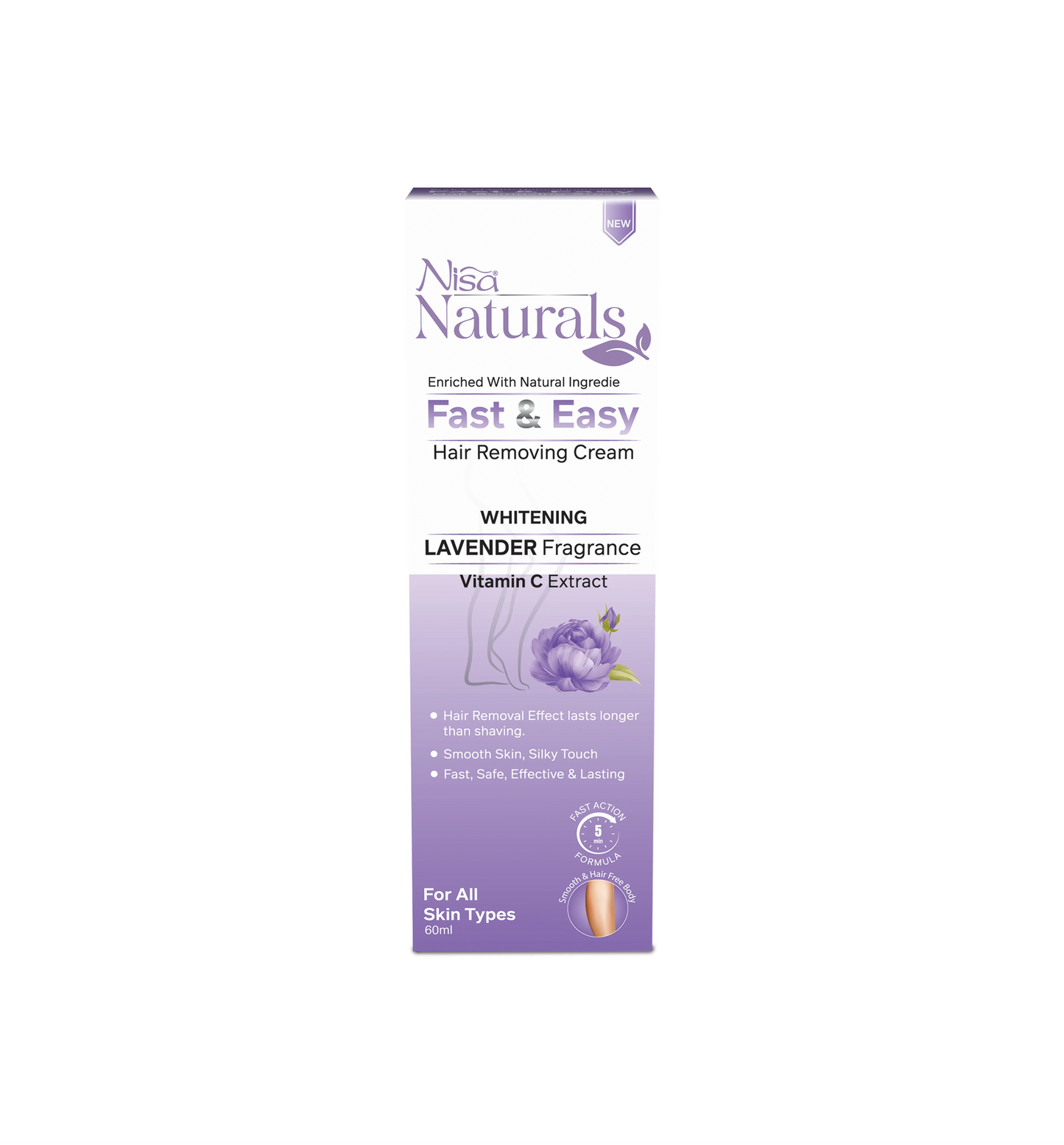 Hair Removal Cream - Lavender 60ml