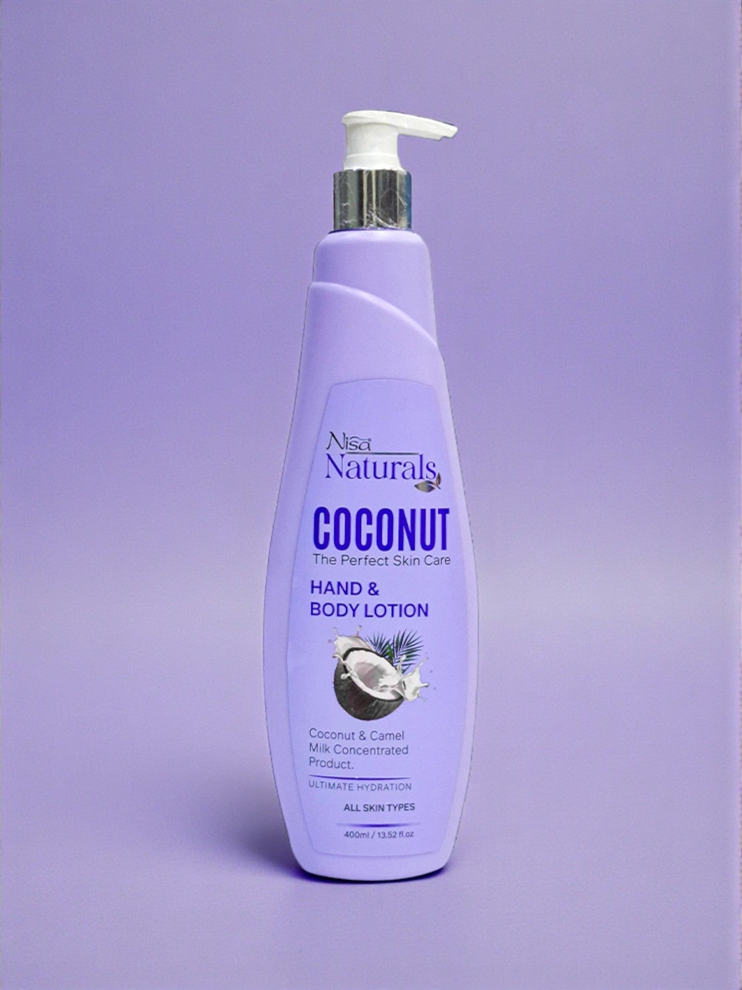 Coconut Lotion 400ml - Face, Hand & Body