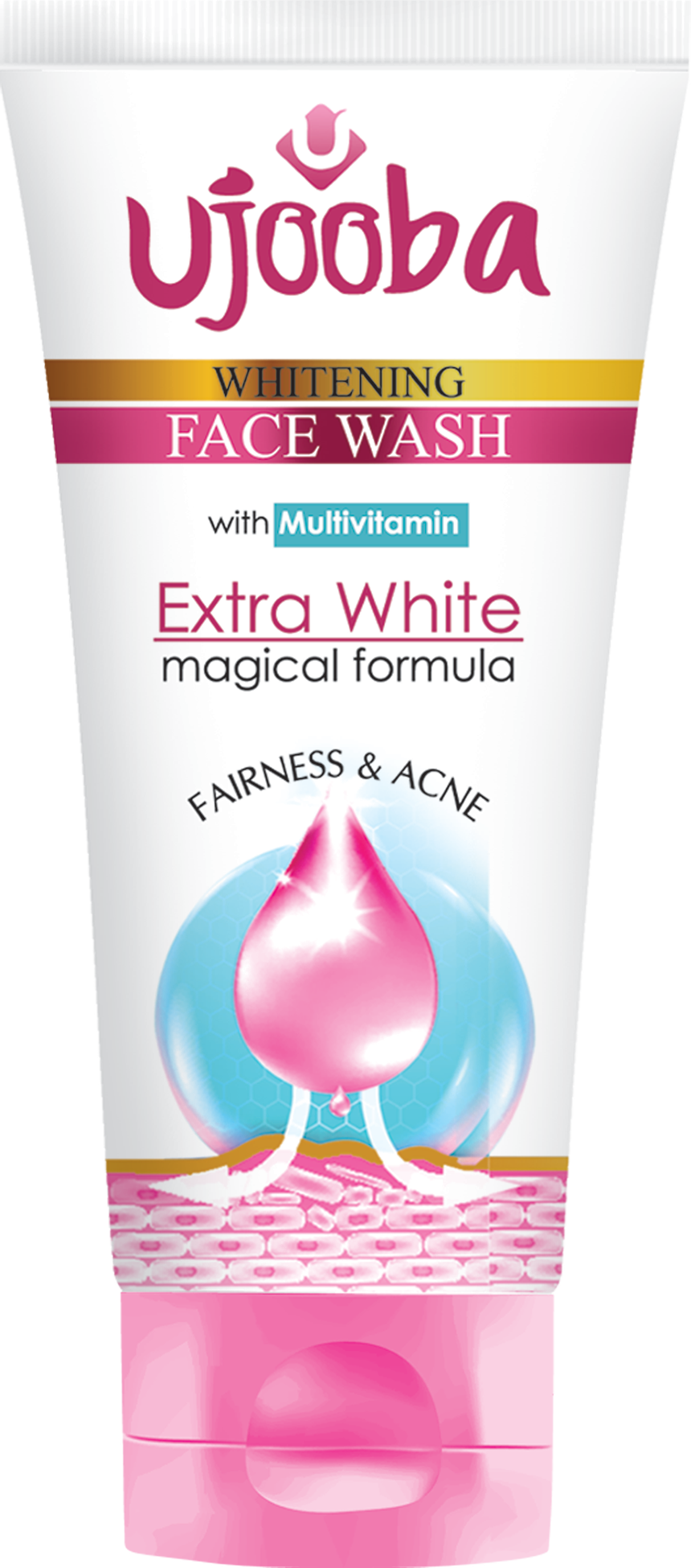 Extra Whitening Face Wash 60ml - Ujoobabeauty