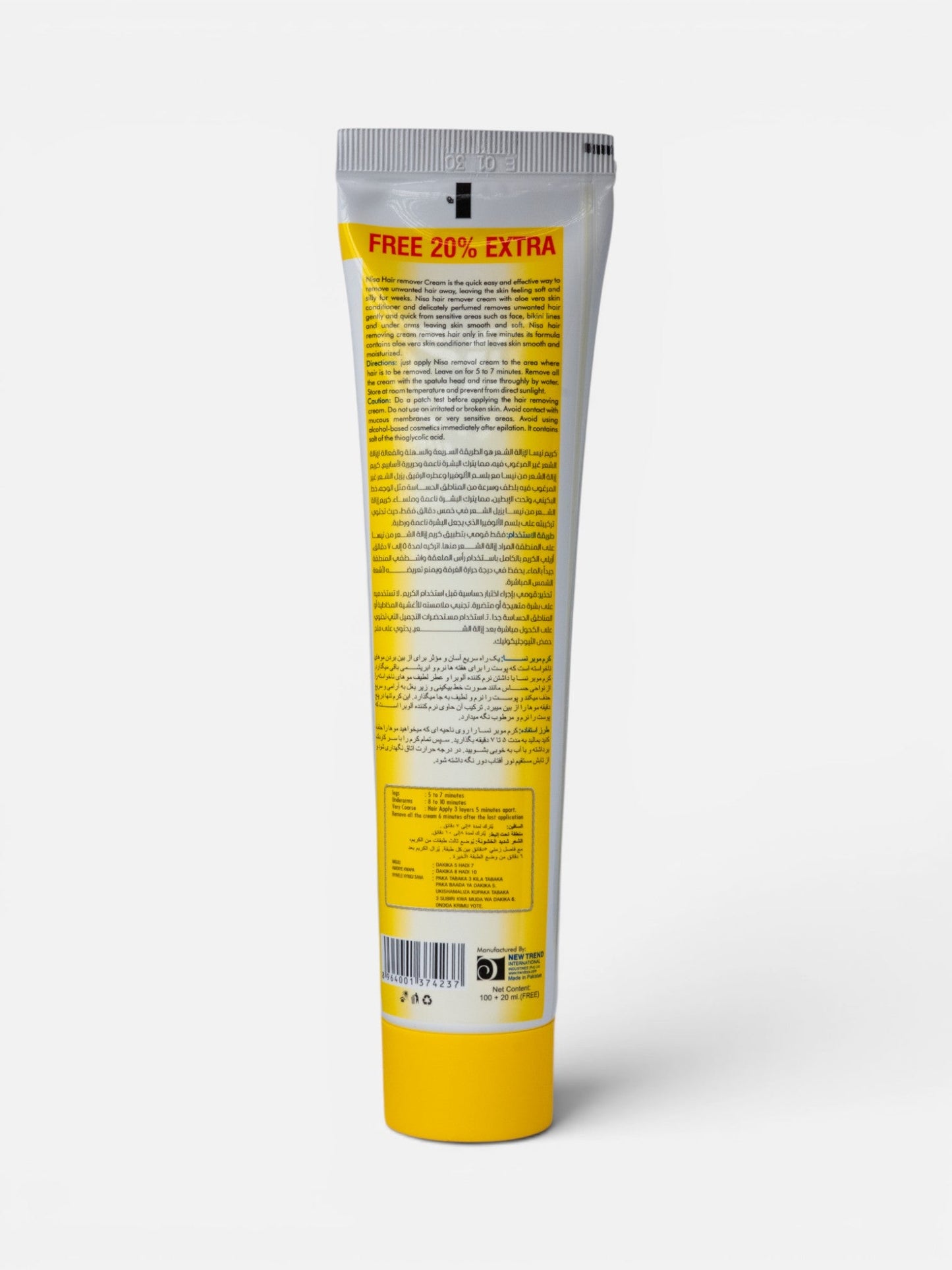 Lemon Hair Removal Cream 120ml