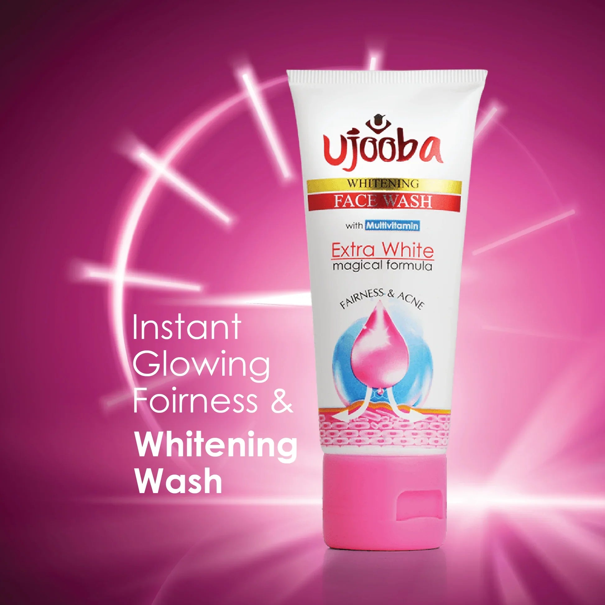 Extra Whitening Face Wash 60ml - Ujoobabeauty
